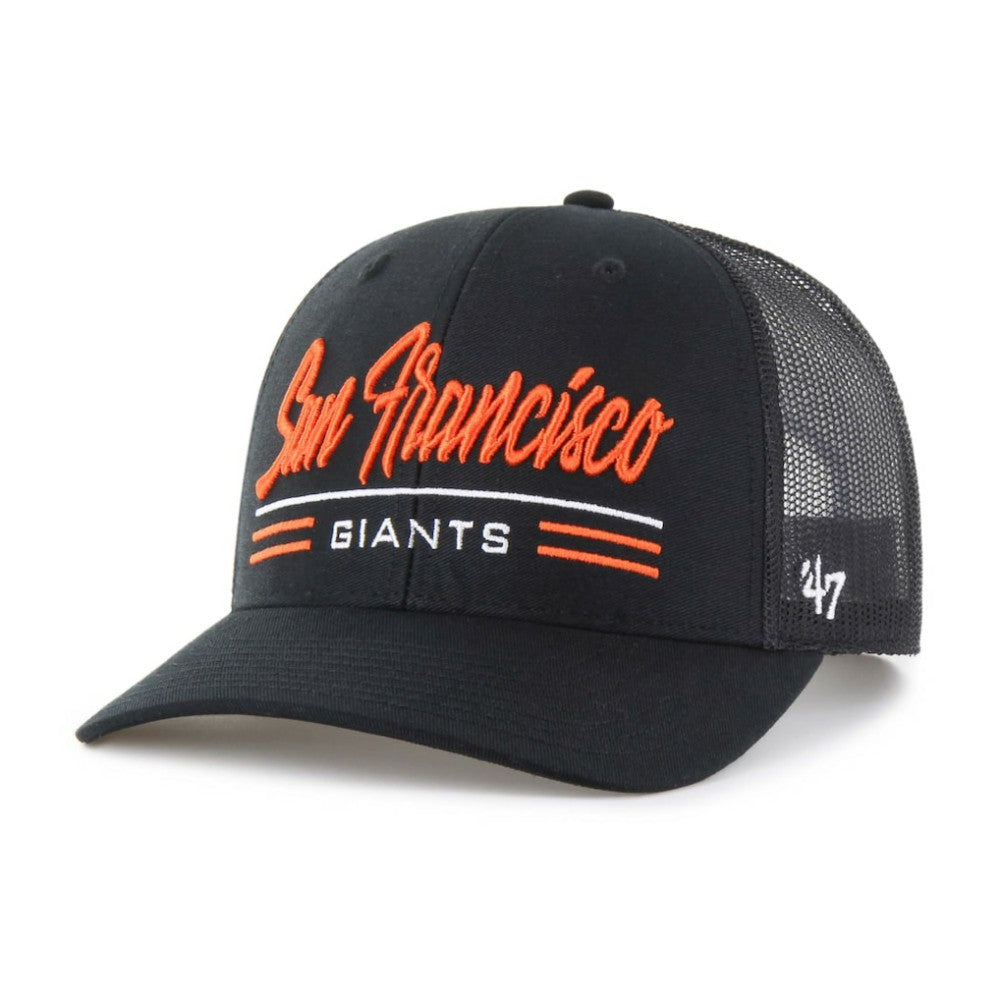 Black San Francisco Giants '47 Garner Trucker Adjustable Hat