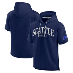 Unisex Elements Ready Short Sleeve Pullover Hoodie - Seattle Seahawks Hoodies