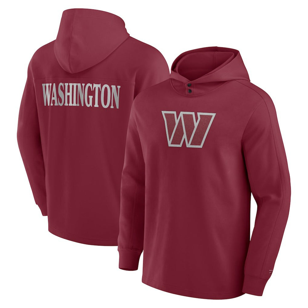 Elements Blaze Tri-Blend Long Sleeve Hoodie T-Shirt - Washington Commanders Hoodies
