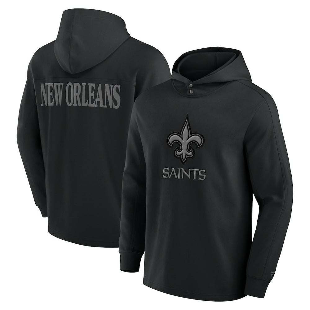Elements Blaze Tri-Blend Long Sleeve Hoodie T-Shirt - New Orleans Saints Hoodies