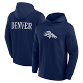 Elements Blaze Tri-Blend Long Sleeve Hoodie T-Shirt - Denver Broncos Hoodies