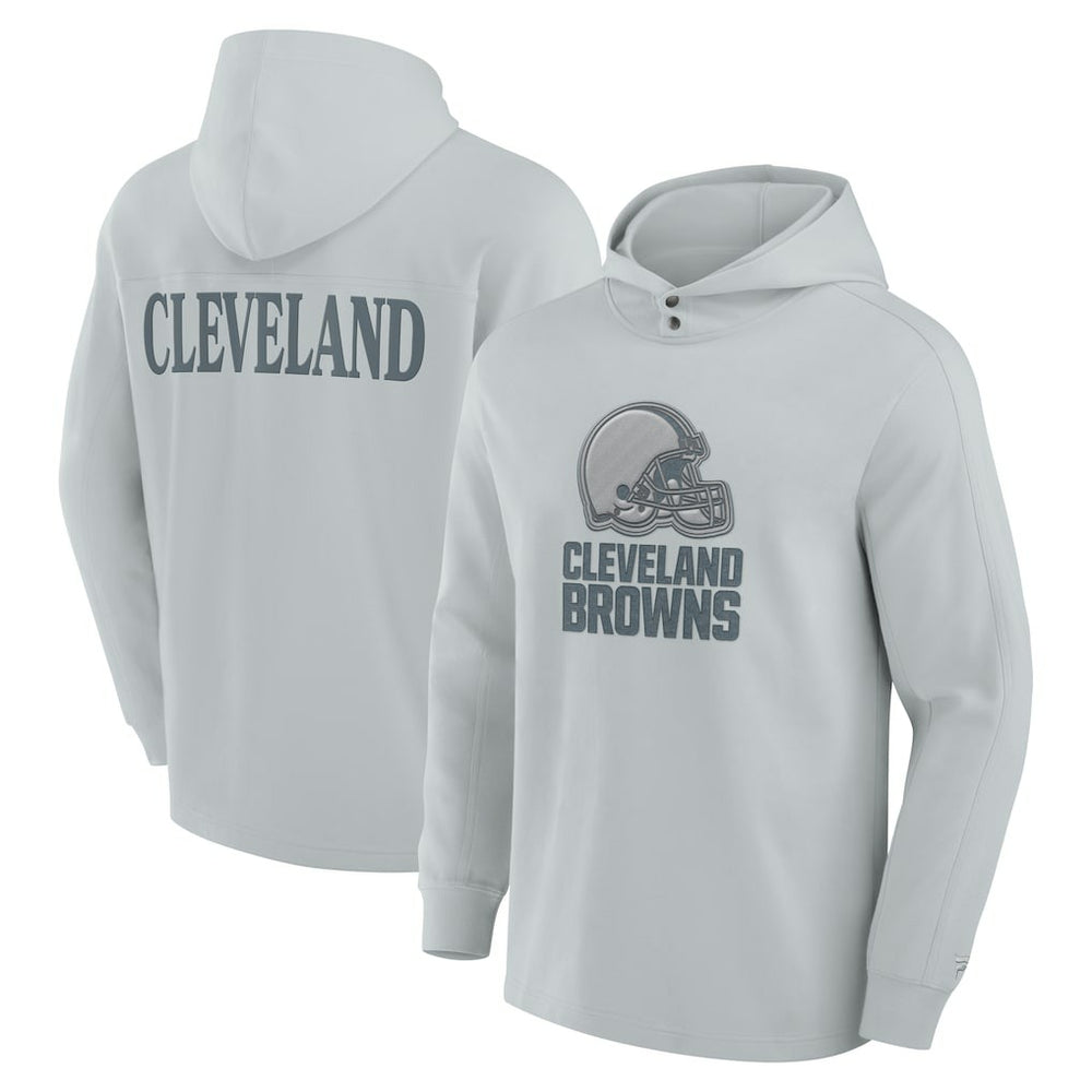 Elements Blaze Tri-Blend Long Sleeve Hoodie T-Shirt - Cleveland Browns Hoodies
