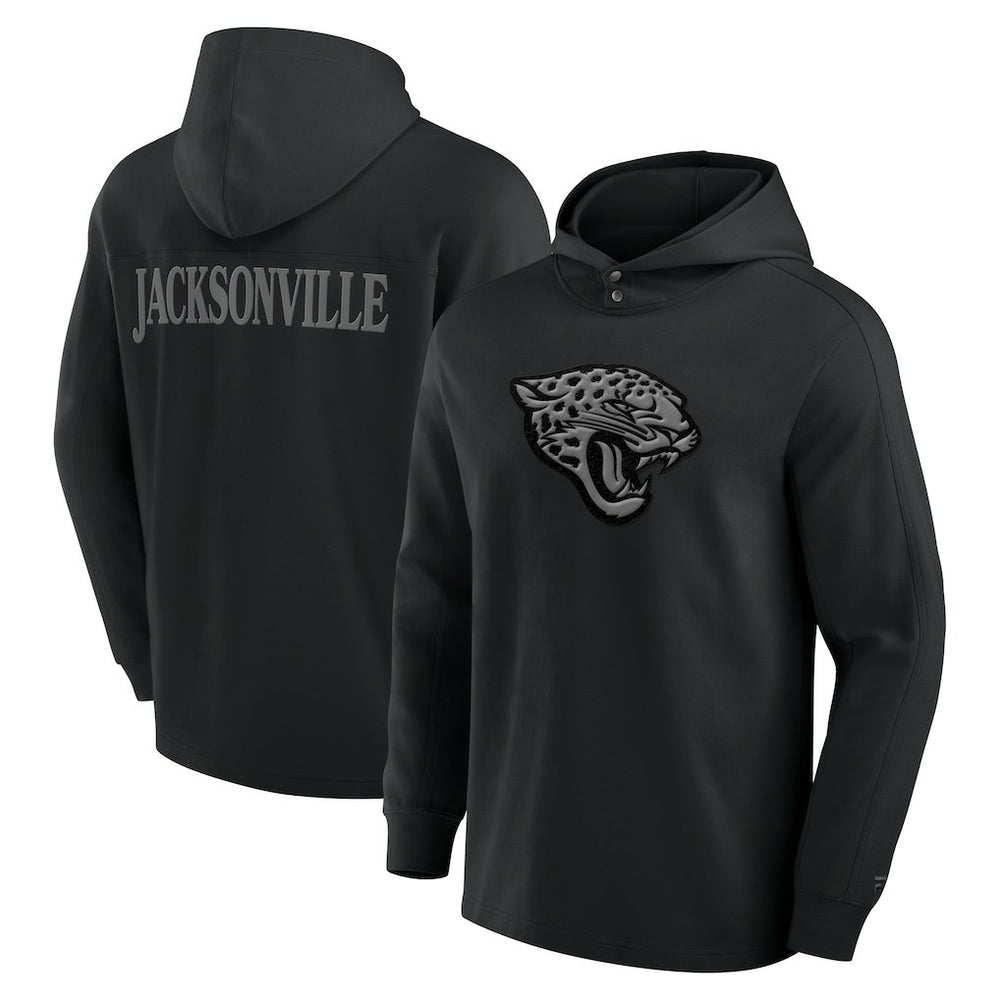 Elements Blaze Tri-Blend Long Sleeve Hoodie T-Shirt - Jacksonville Jaguars Hoodies