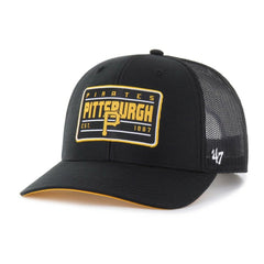 Black Pittsburgh Pirates '47 Hardline Trucker Adjustable Hat