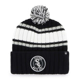 Black Chicago White Sox '47 Plateau Cuffed Knit Hat with Pom