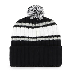 Black Chicago White Sox '47 Plateau Cuffed Knit Hat with Pom