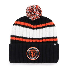Black San Francisco Giants '47 Plateau Cuffed Knit Hat with Pom