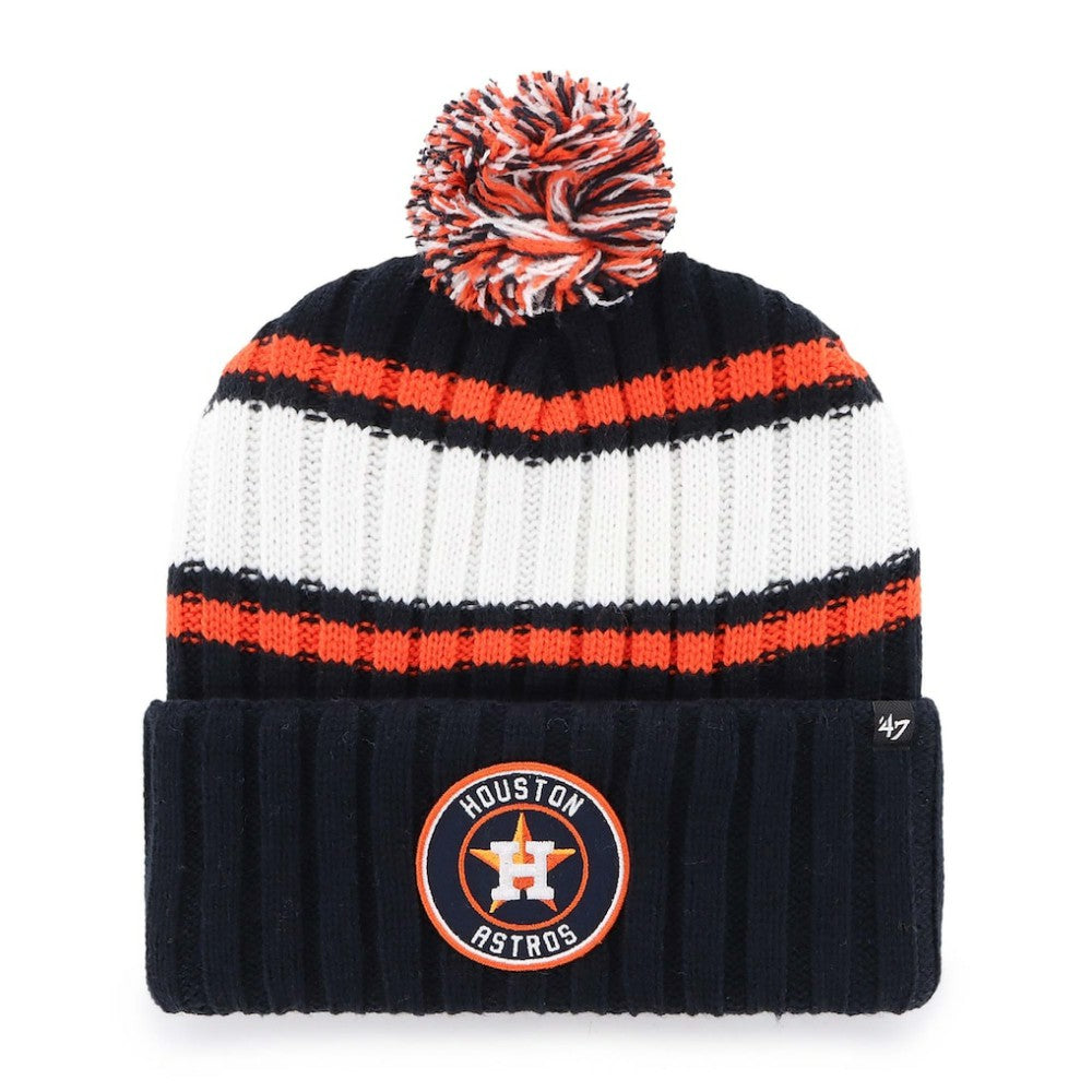 Navy Houston Astros '47 Plateau Cuffed Knit Hat with Pom