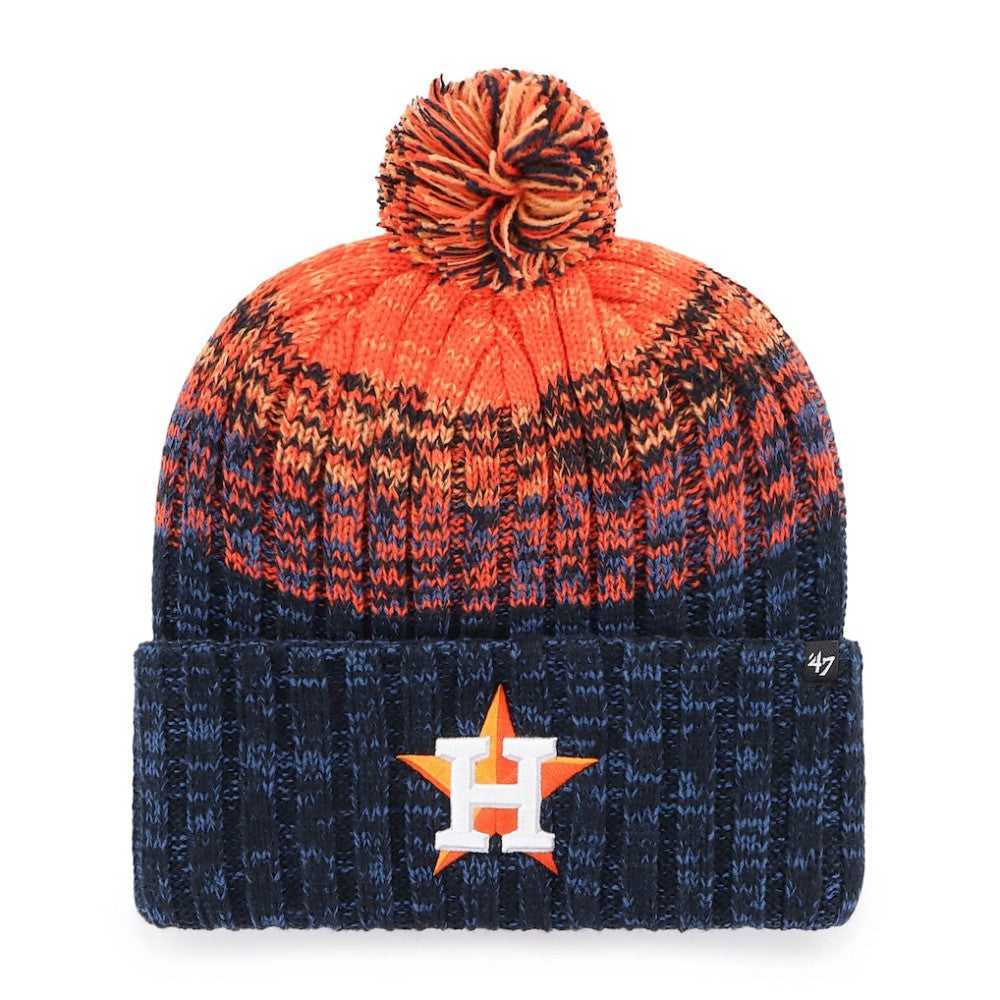 Navy Houston Astros '47 Cascade Cuffed Knit Hat with Pom