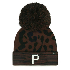 Brown Pittsburgh Pirates '47 Women's Rosette Cuffed Knit Hat with Pom