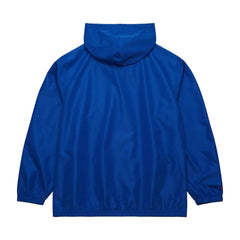 Royal Atlanta Braves Mitchell & Ness Cooperstown Collection Vintage Logo Full-Zip Hoodie Windbreaker Jacket