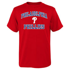 Red Philadelphia Phillies Youth Heart & Soul T-Shirt