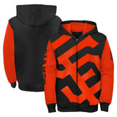 Black/Orange San Francisco Giants Fanatics Youth Postcard Full-Zip Hoodie Jacket