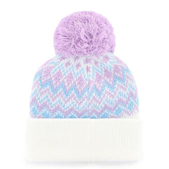 White Pittsburgh Pirates '47 Girls Youth Elsa Cuffed Knit Hat with Pom