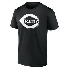 Black Cincinnati Reds Monochrome Personalized Name & Number T-Shirt