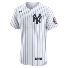 White Derek Jeter New York Yankees Nike Home 2020 Hall of Fame Induction Patch Elite Player Jersey