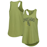 Olive Chicago White Sox New Era Women's Armed Forces Day Tank Top