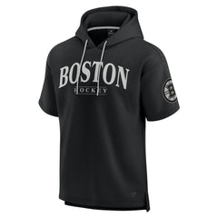 NHL Boston Bruins Fanatics Elements Ready Short Sleeve Pullover Hoodie