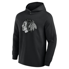 NHL Chicago Blackhawks Fanatics Elements Blaze Tri-Blend Long Sleeve Hoodie T-Shirt