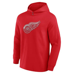 NHL Detroit Red Wings Fanatics Elements Blaze Tri-Blend Long Sleeve Hoodie T-Shirt