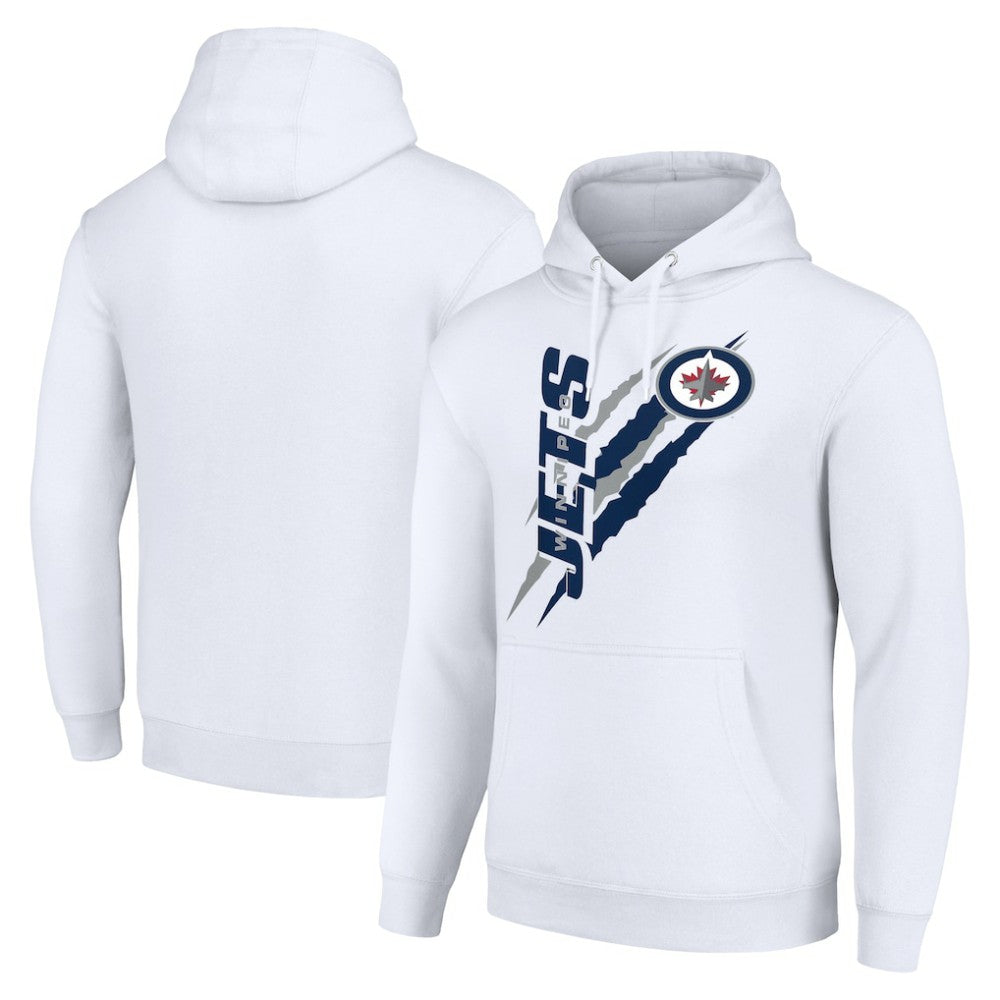 NHL Winnipeg Jets Starter Color Scratch Fleece Pullover Hoodie