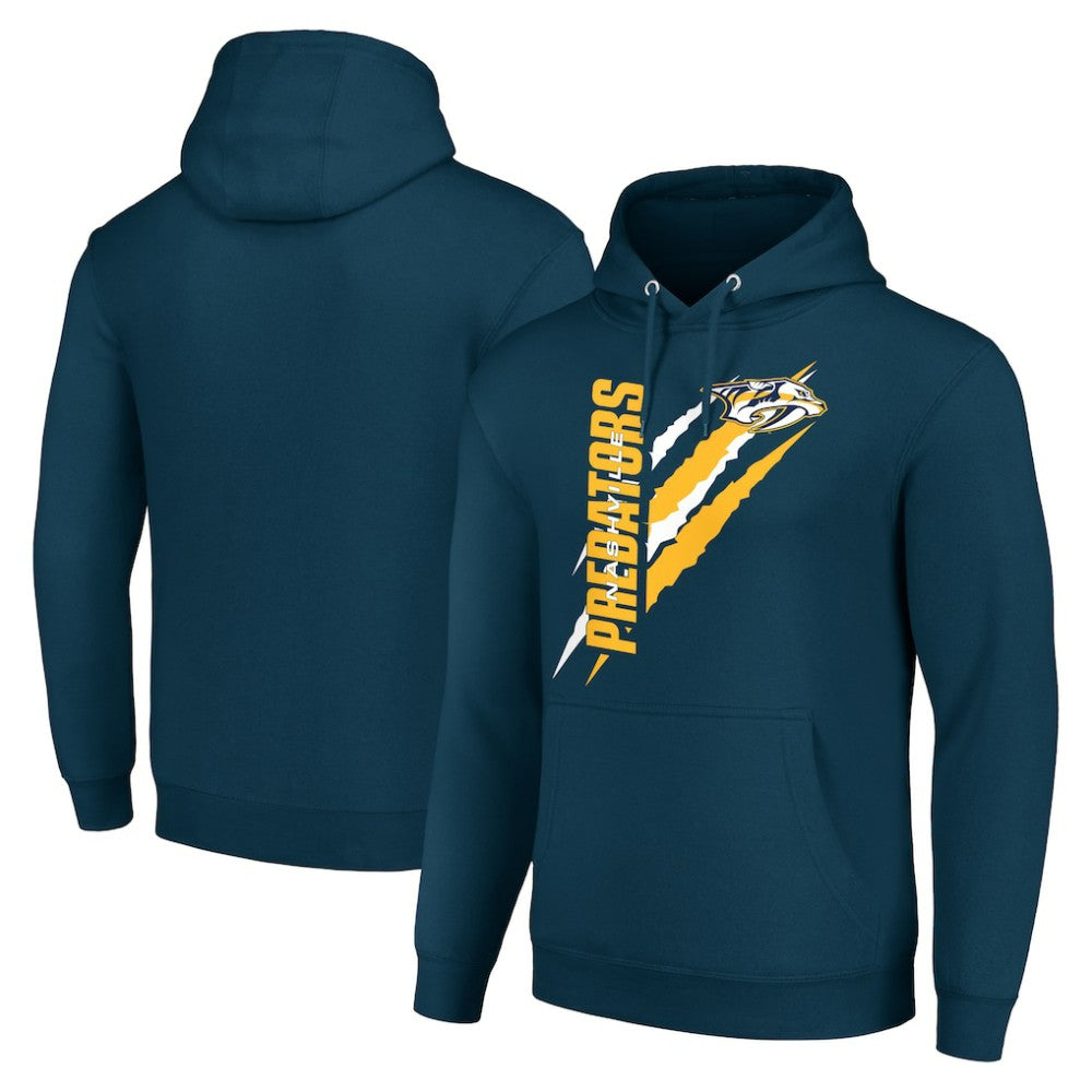 NHL Nashville Predators Starter Color Scratch Fleece Pullover Hoodie