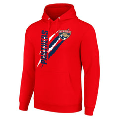 NHL Florida Panthers Starter Color Scratch Fleece Pullover Hoodie