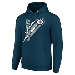 NHL Winnipeg Jets Starter Color Scratch Fleece Pullover Hoodie
