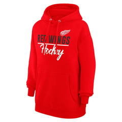 NHL Detroit Red Wings G-III 4Her by Carl Banks Women's Team Fleece Pullover Hoodie