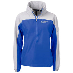 Royal Los Angeles Dodgers Cutter & Buck Women's City Connect Charter Eco Recycled Half-Zip Anorak Jacket