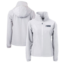 Gray Milwaukee Brewers Cutter & Buck Women's City Connect Charter Eco Recycled Full-Zip Jacket