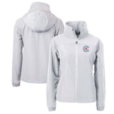 Gray Chicago Cubs Cutter & Buck Women's City Connect Charter Eco Recycled Full-Zip Jacket