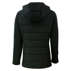 Black San Diego Padres Cutter & Buck Women's City Connect Evoke Hybrid Eco Softshell Recycled Full-Zip Hoodie Jacket