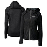 Heather Charcoal Los Angeles Dodgers Cutter & Buck Women's City Connect Mainsail Full-Zip Hooded Jacket