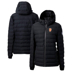 Black San Francisco Giants Cutter & Buck Women's City Connect Mission Ridge Repreve Eco Insulated Full-Zip Puffer Jacket