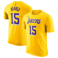 Nike Austin Reaves Los Angeles Lakers Icon Edition Name & Number T-Shirt