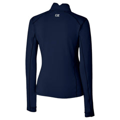 Navy Chicago Cubs Cutter & Buck Women's City Connect Traverse Stretch Quarter-Zip Pullover Top