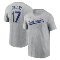 Shohei Ohtani Los Angeles Dodgers Nike 2024 Fuse Name & Number T-Shirt – Gray