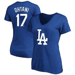 Royal Shohei Ohtani Los Angeles Dodgers Fanatics Women's Plus Size Name & Number T-Shirt