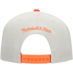 Gray/Orange Houston Astros Mitchell & Ness Knock Out Panel Snapback Hat