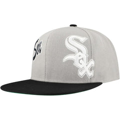 Gray Chicago White Sox Mitchell & Ness Knock Out Panel Snapback Hat