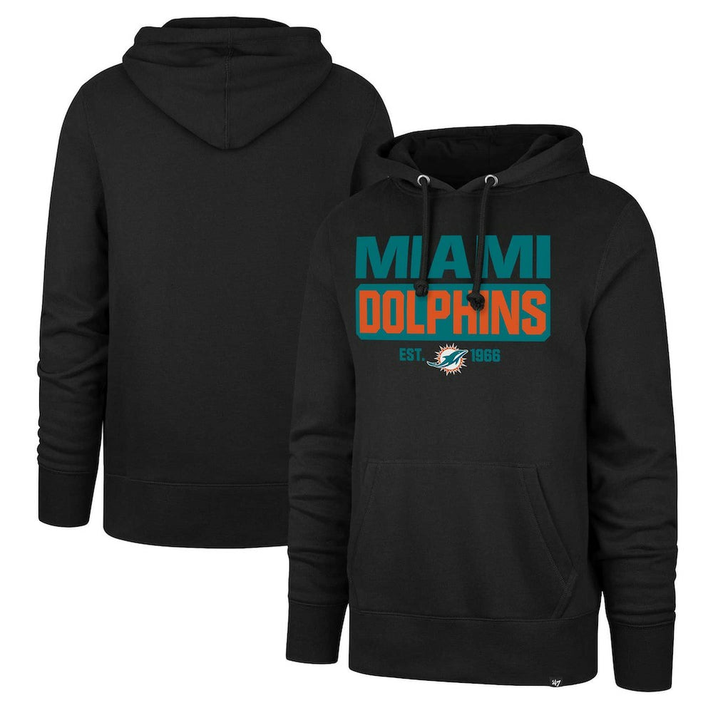 '47 Box Out Headline Pullover Hoodie - Miami Dolphins Hoodies