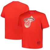 Mitchell & Ness Miami Heat Big & Tall Hardwood Classics Vintage Logo T-Shirt