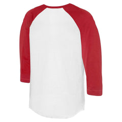 White/Red Cincinnati Reds Tiny Turnip Unisex Excavator 3/4-Sleeve Raglan T-Shirt