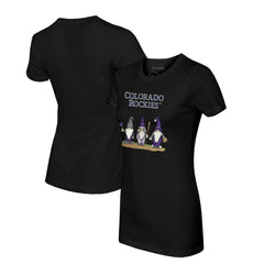 Black Colorado Rockies Tiny Turnip Women's Gnomes T-Shirt