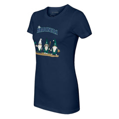 Navy Seattle Mariners Tiny Turnip Women's Gnomes T-Shirt