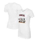 White Arizona Diamondbacks Tiny Turnip Women's Gnomes T-Shirt