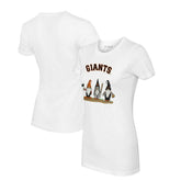 White San Francisco Giants Tiny Turnip Women's Gnomes T-Shirt