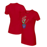 Red Philadelphia Phillies Tiny Turnip Women's Lilies & Ladybugs T-Shirt