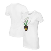 White San Diego Padres Tiny Turnip Women's Lilies & Ladybugs T-Shirt